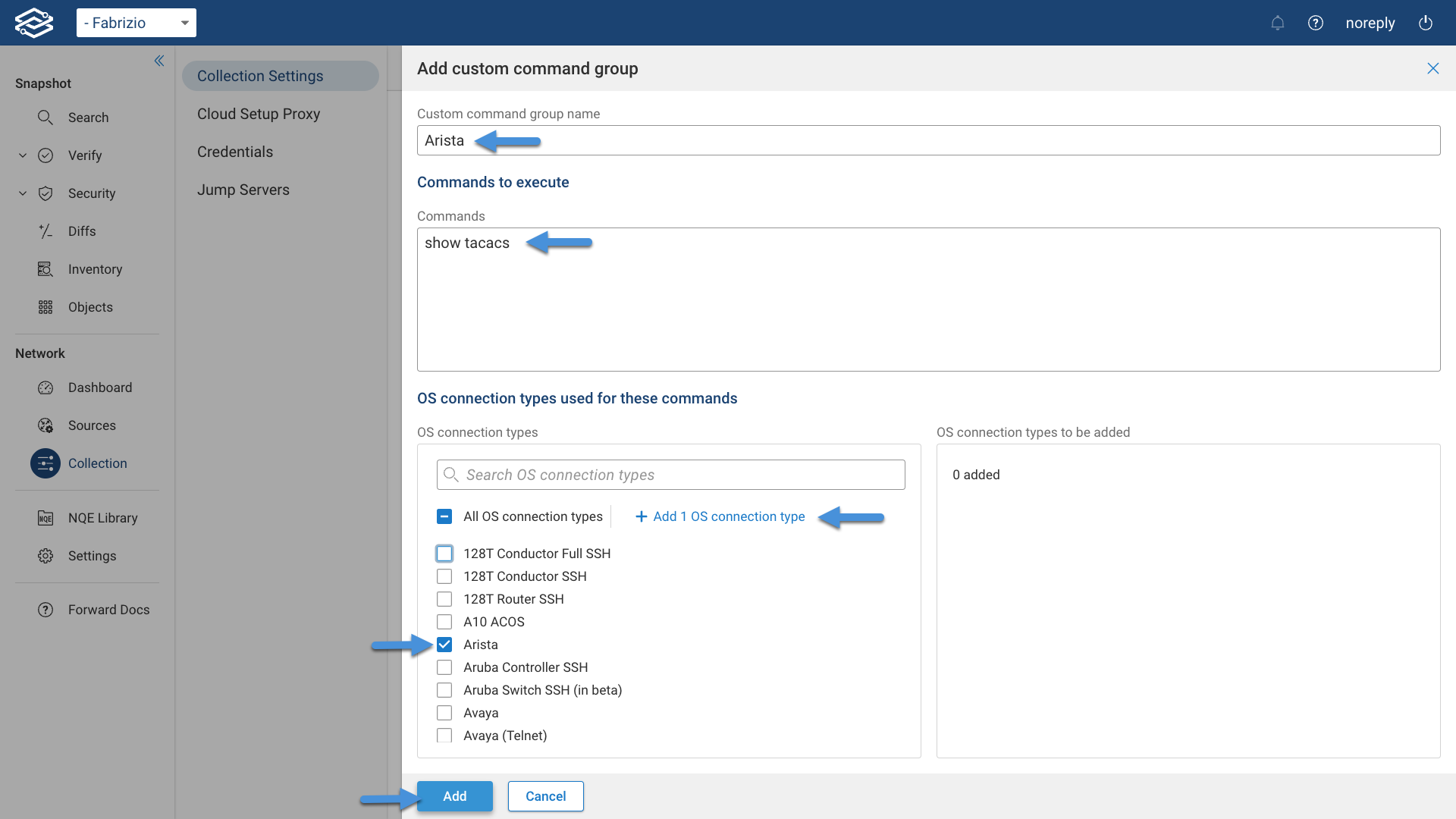 Add Custom Commands GUI