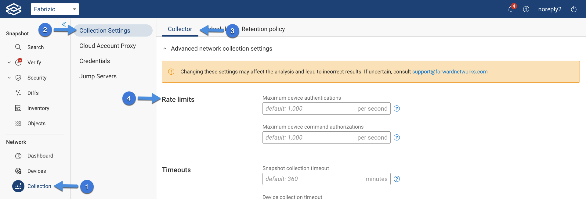 Collector Rate Limits