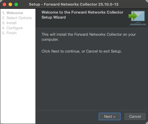Collector Install Start