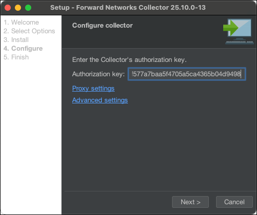 Collector Configure