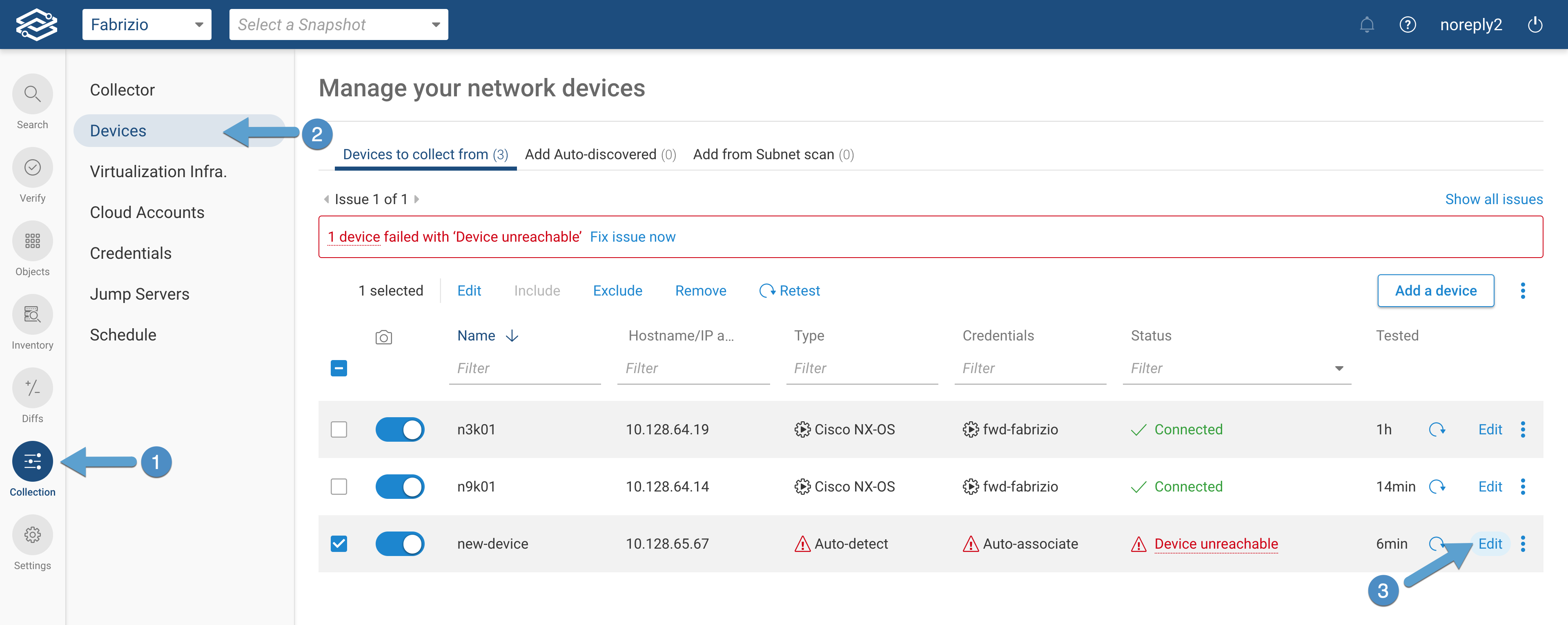 Edit Device Settings