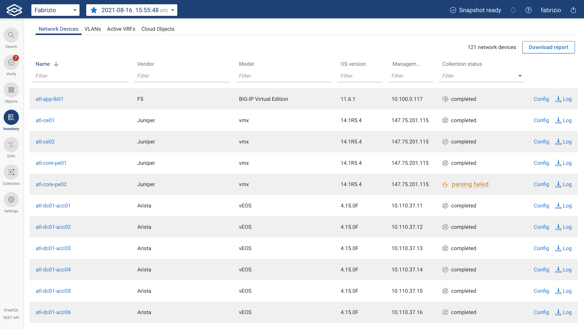 Collection Parsing Error