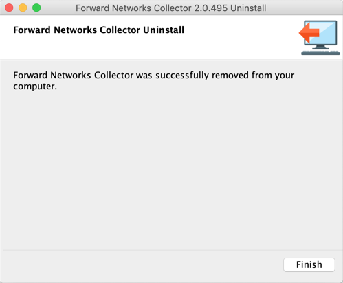 Collector Uninstall Finish