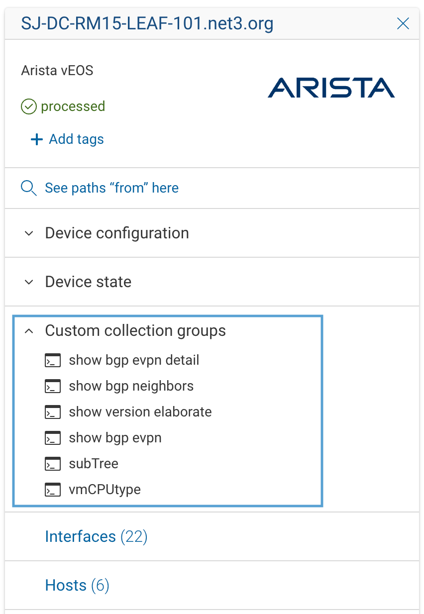 Custom collection group results at Device level