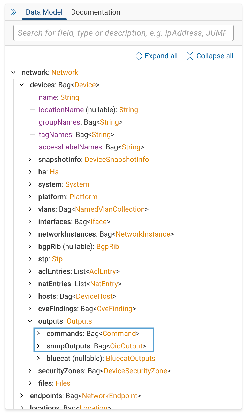 Custom collection group results in NQE