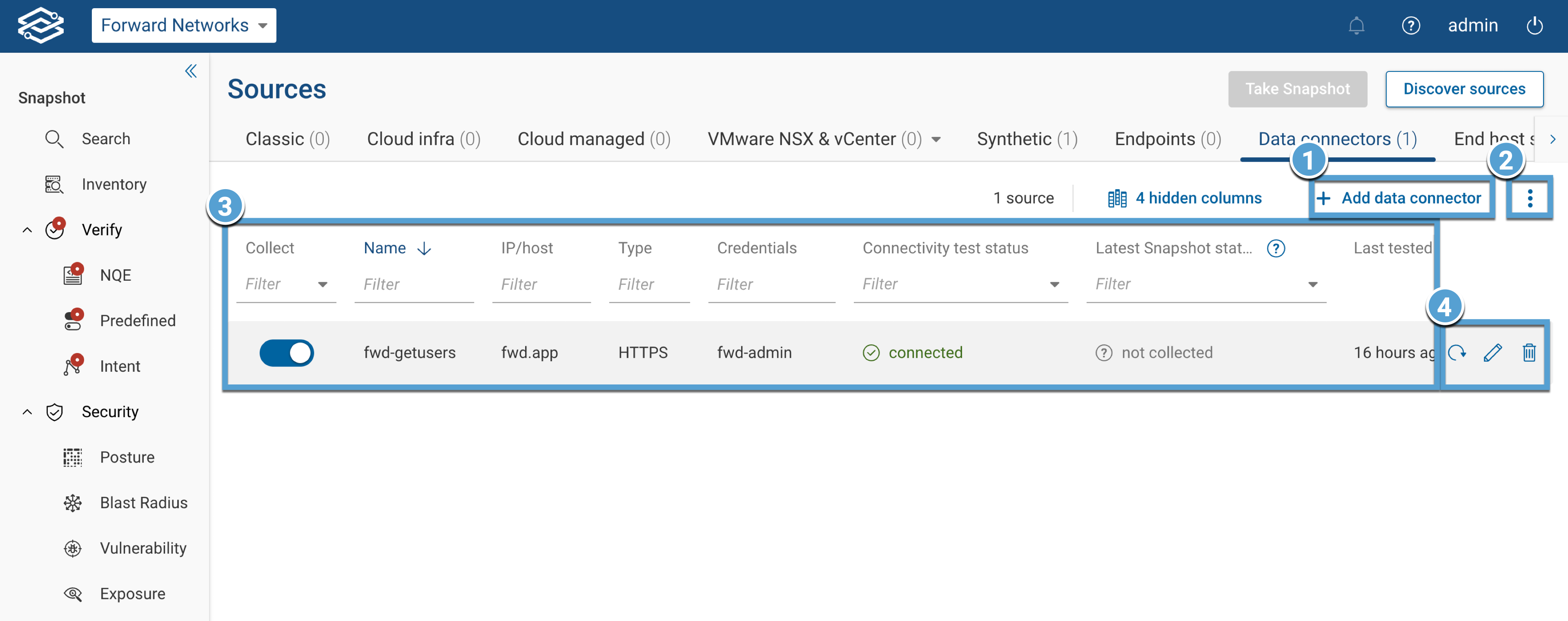 Overview of the Data Connector tab