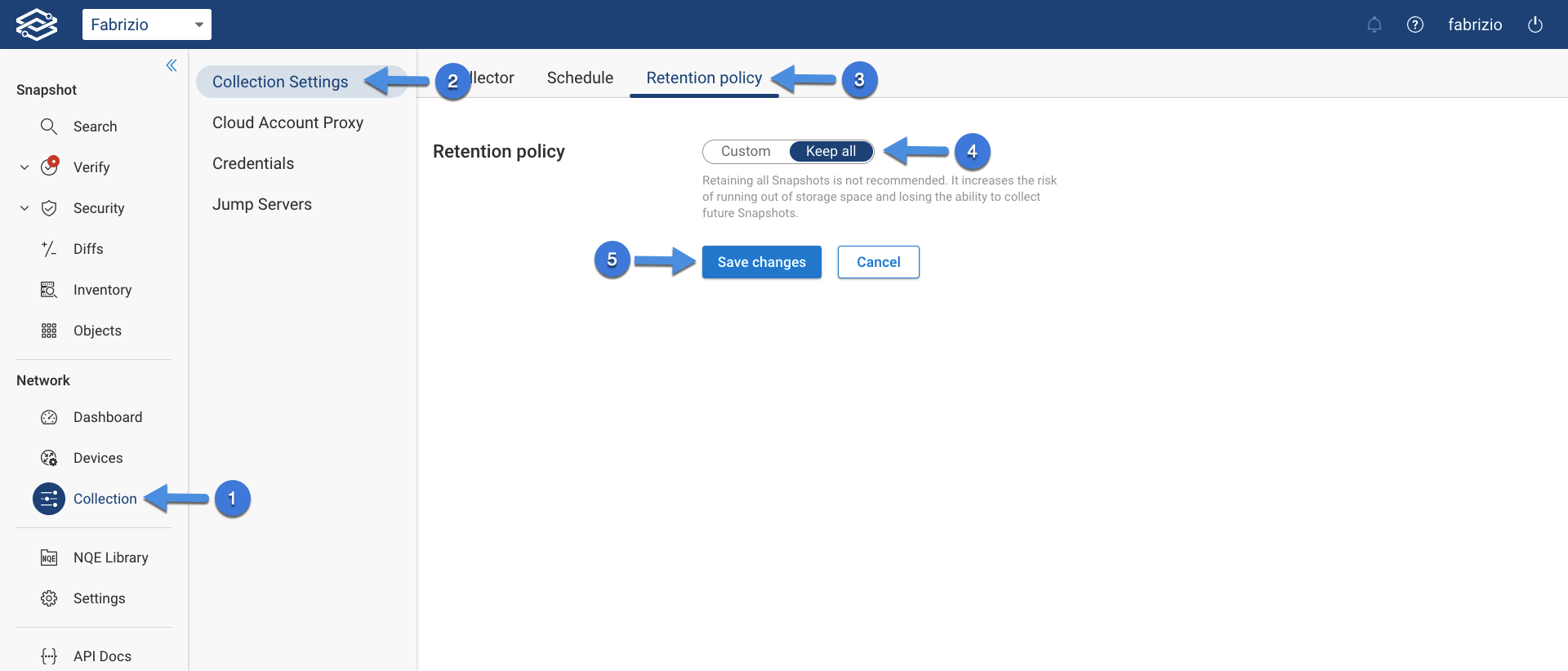 Disable Data Retention
