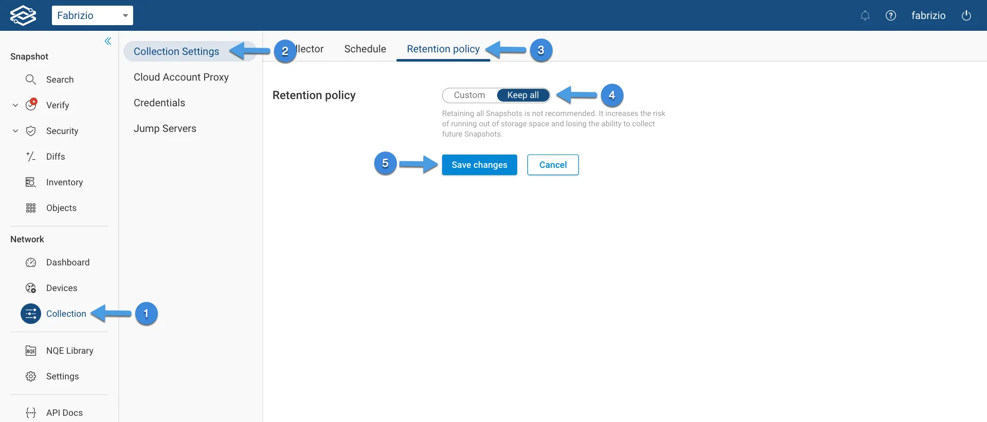 Disable Data Retention
