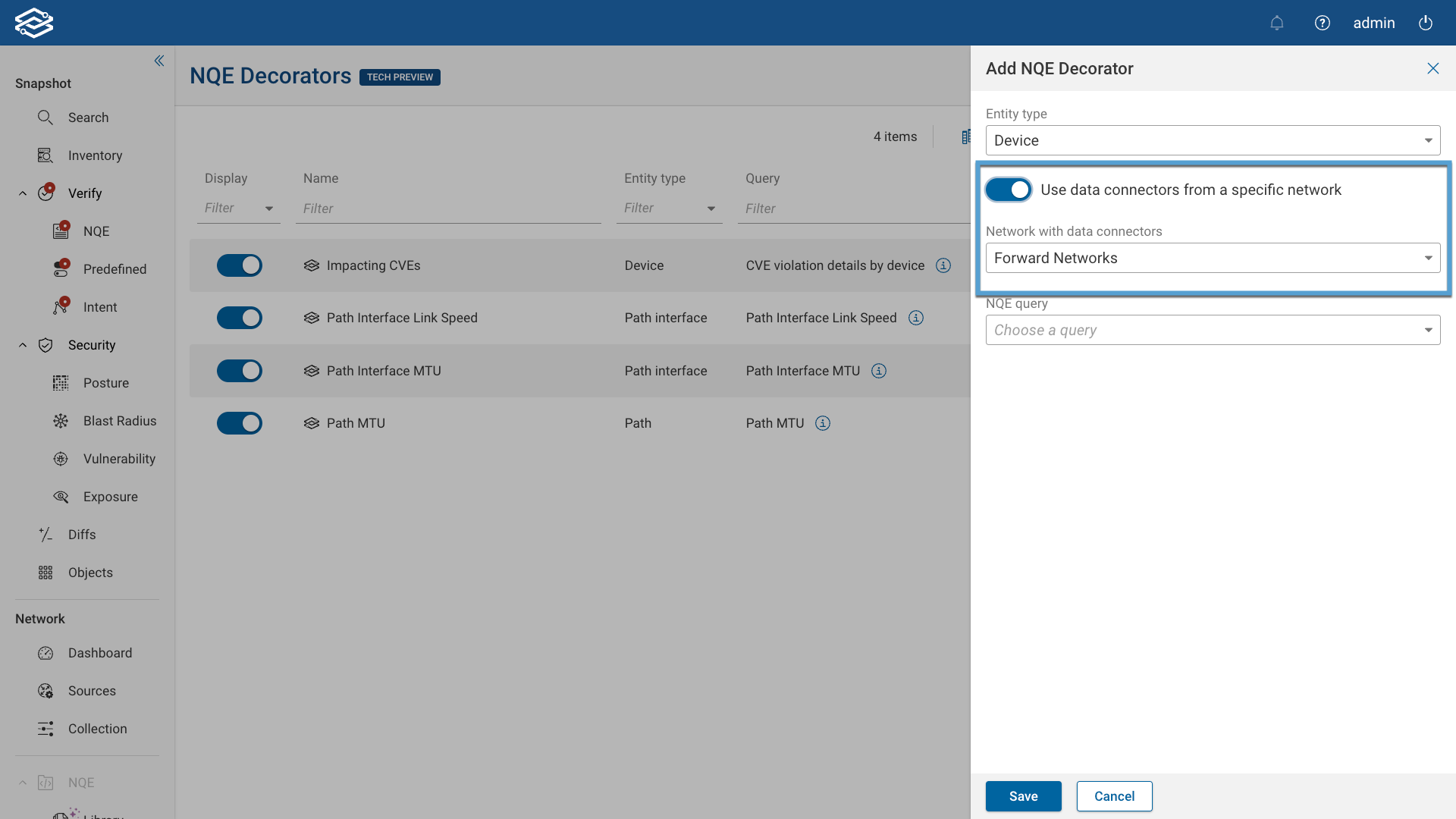 NQE Decorators Data Connectors