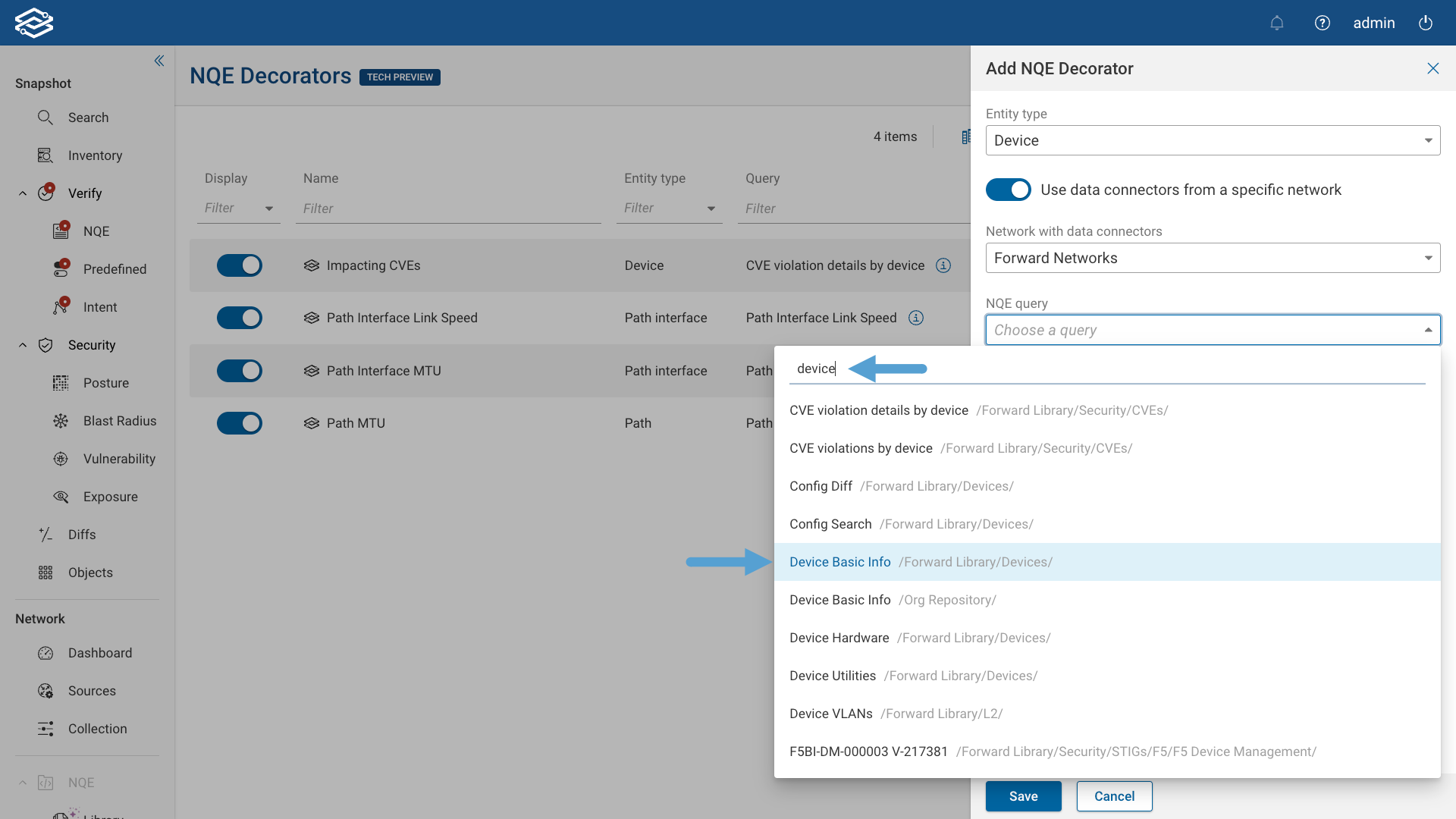 NQE Decorators Query