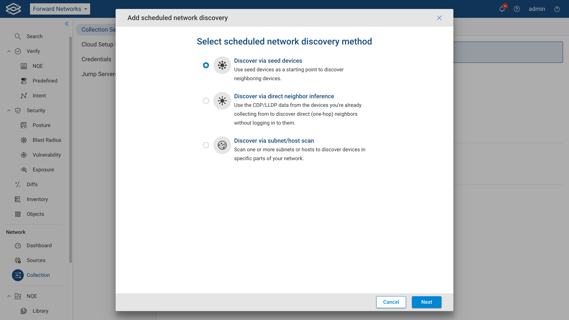 Discovery Schedule Method