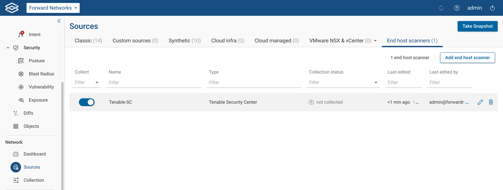 Viewing Tenable-SC Source