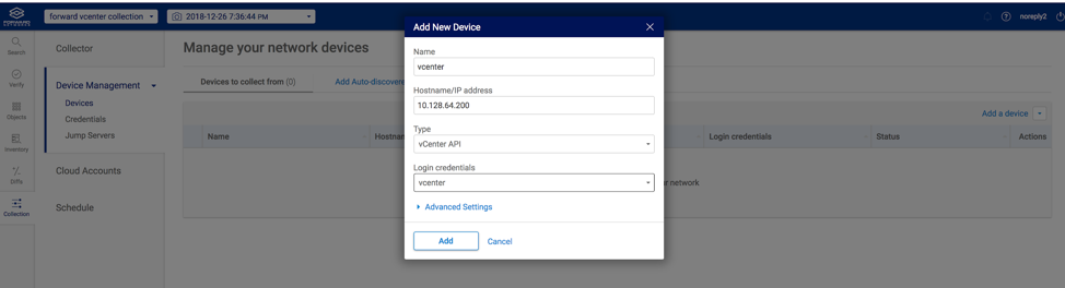 vCenter Forward Step 3