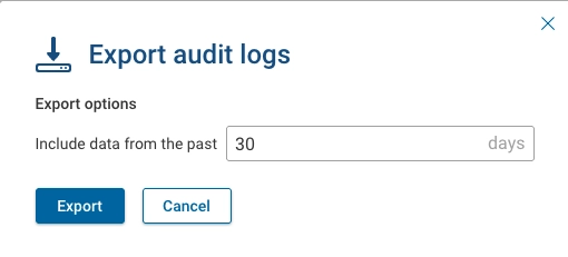 Audit Logs Export