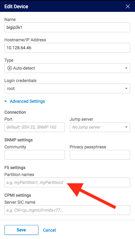 F5 Advanced Settings