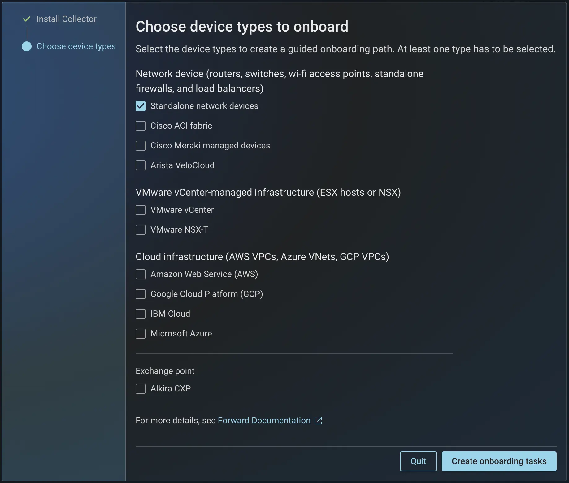 Choose Device Types