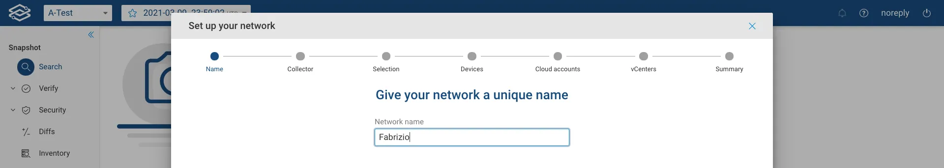 Guided Setup Name