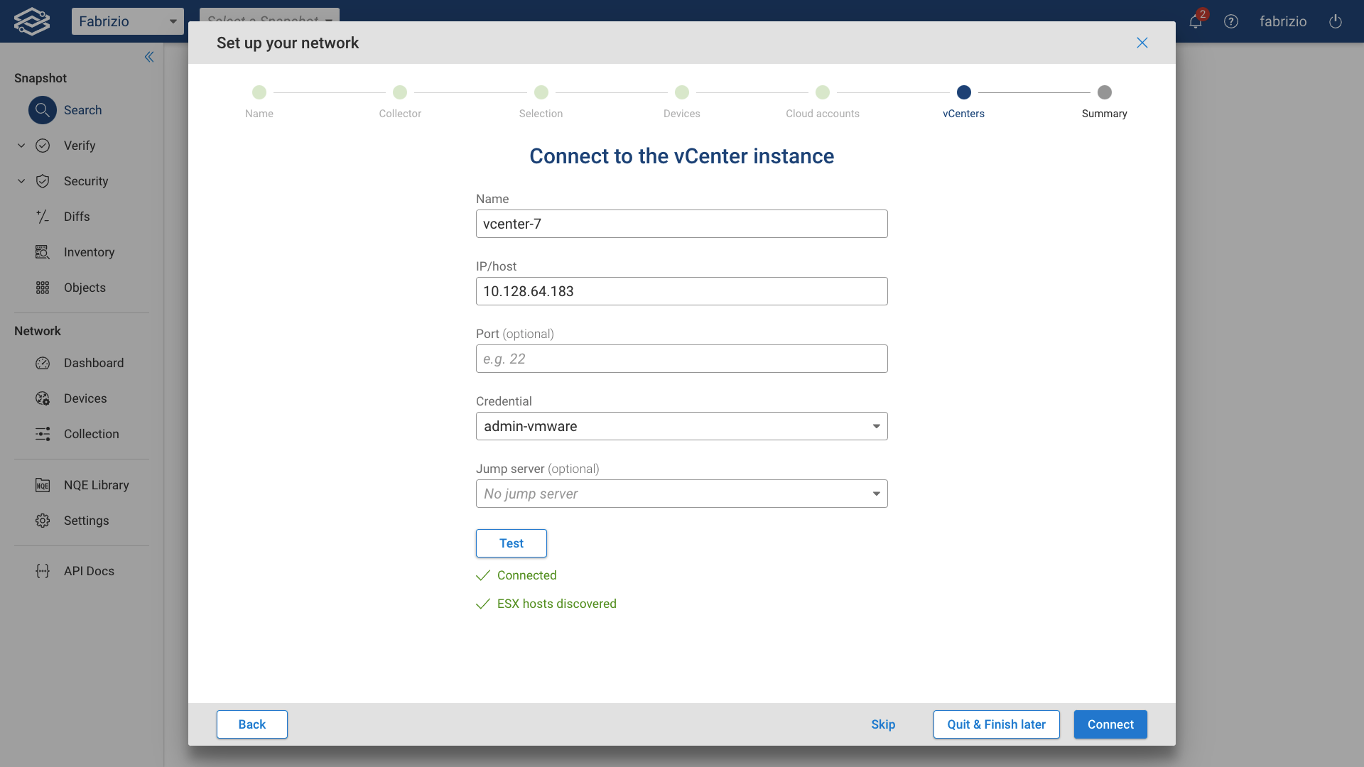 Guided Setup vCenter