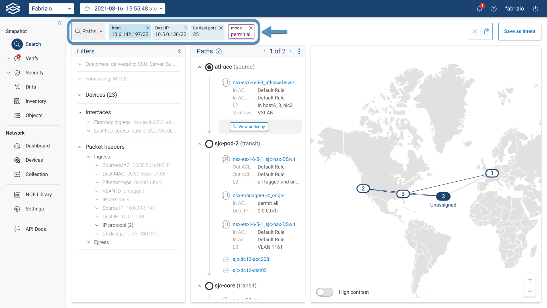 Slack Path Example UI