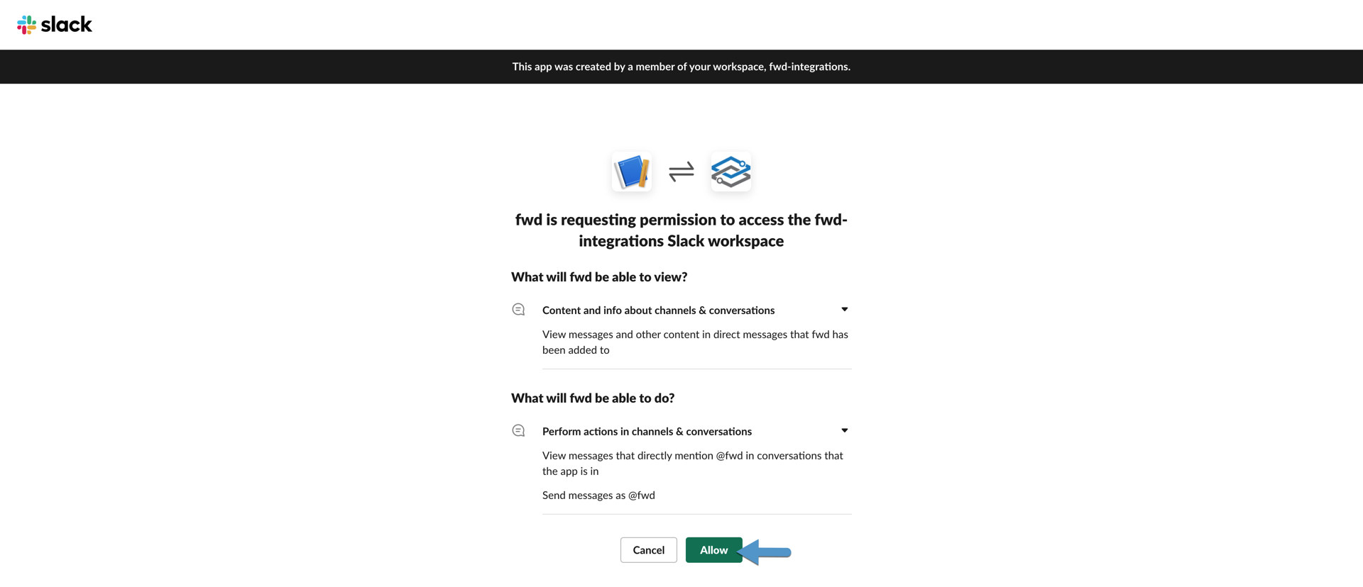 Slack Create App Permissions