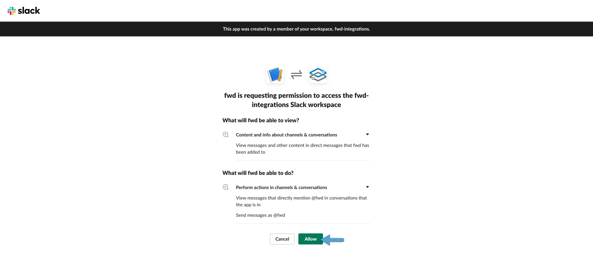 Slack Create App Permissions