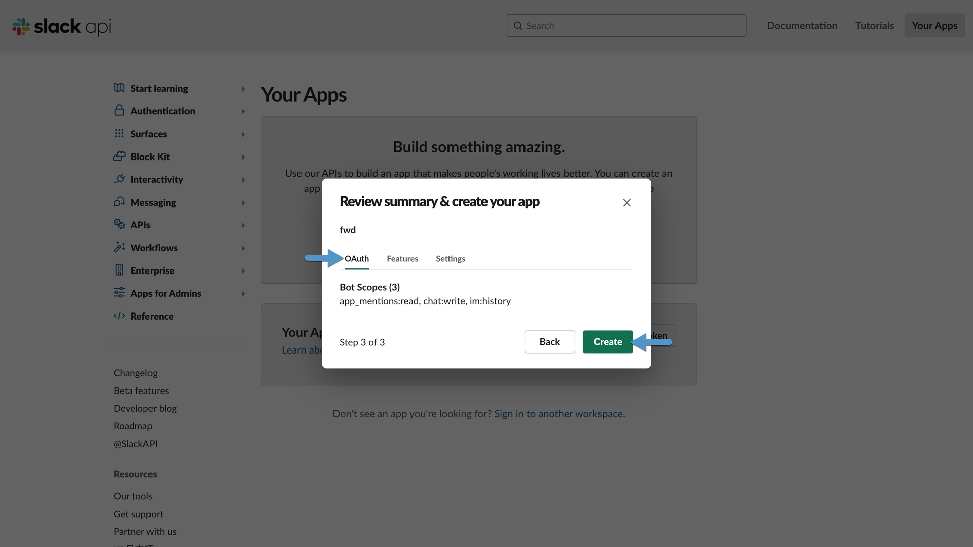 Slack Create App Review
