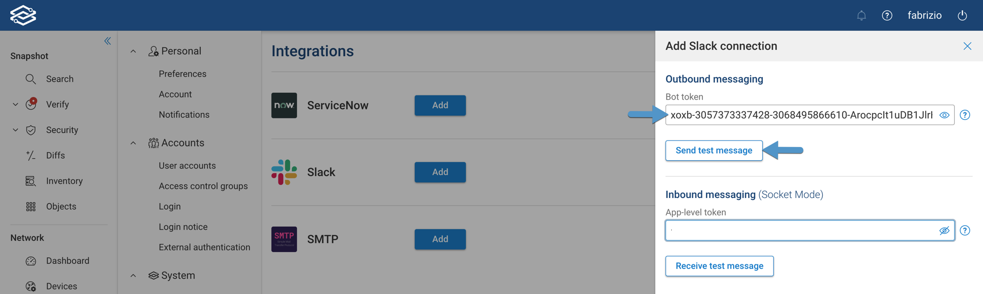Add Slack Integration