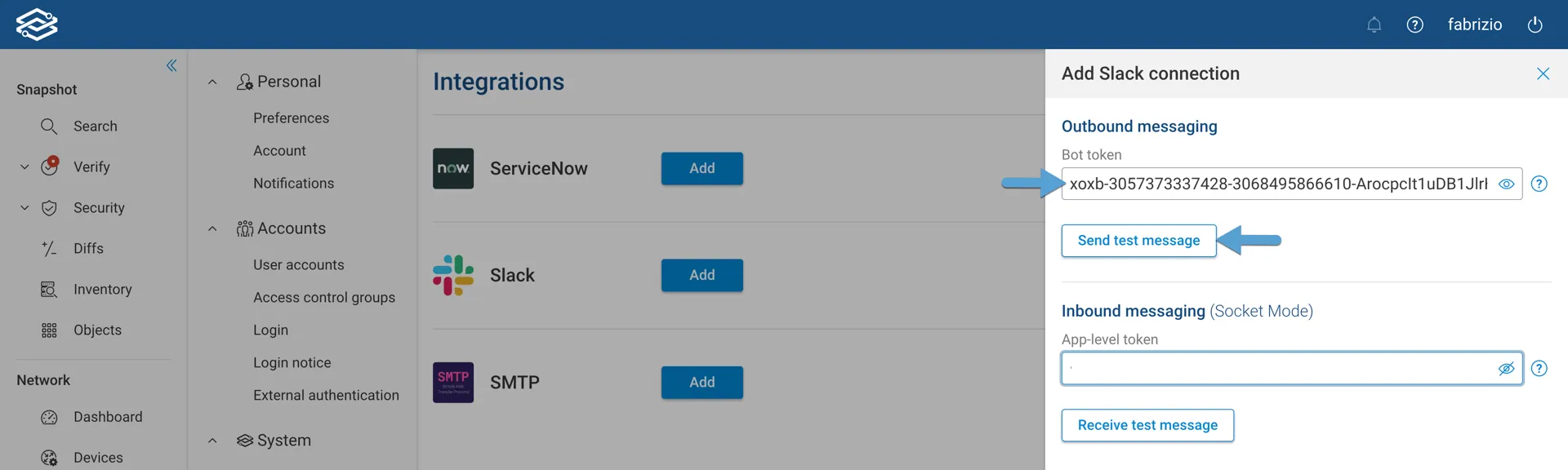 Add Slack Integration