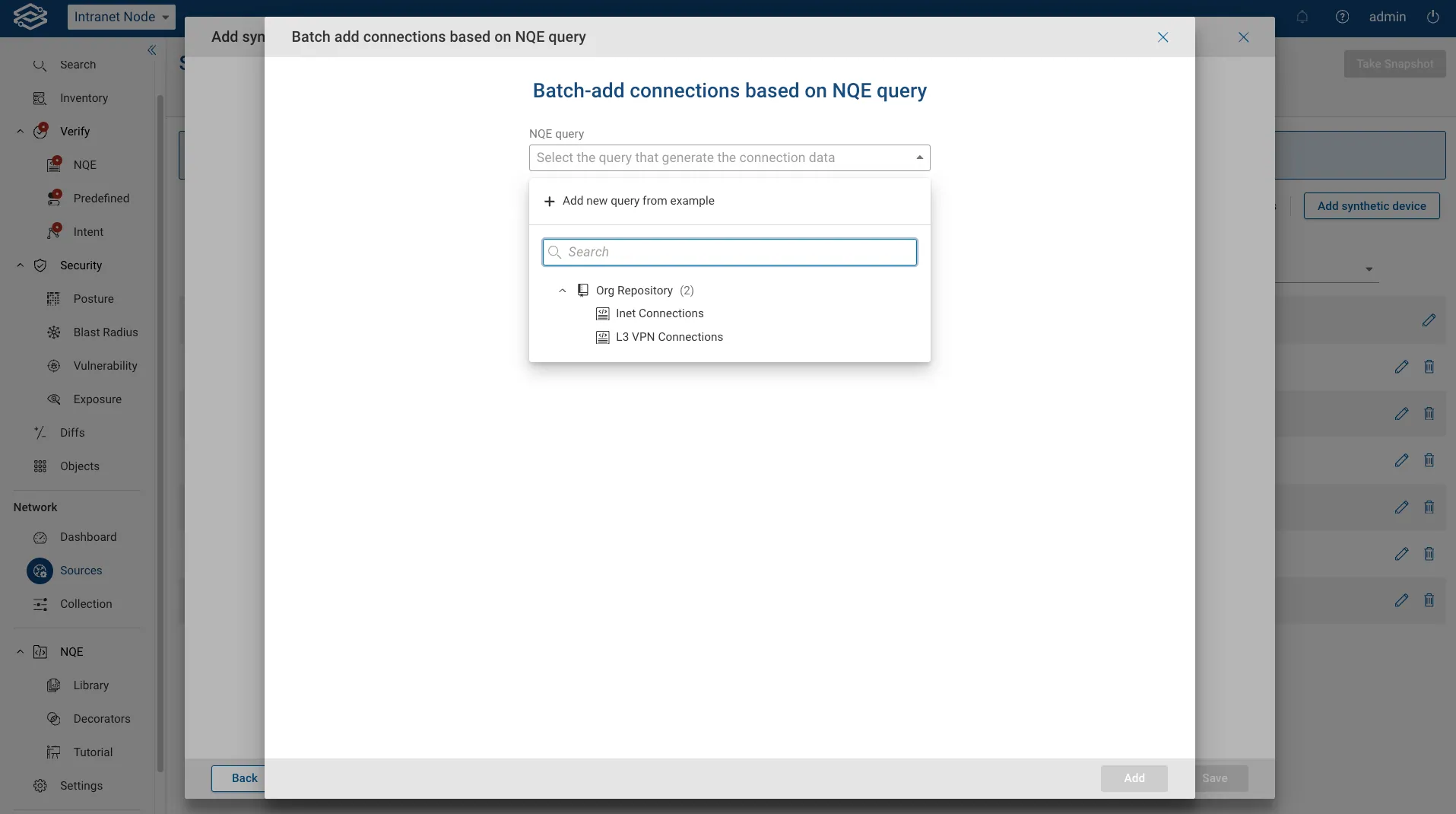 Add NQE connections