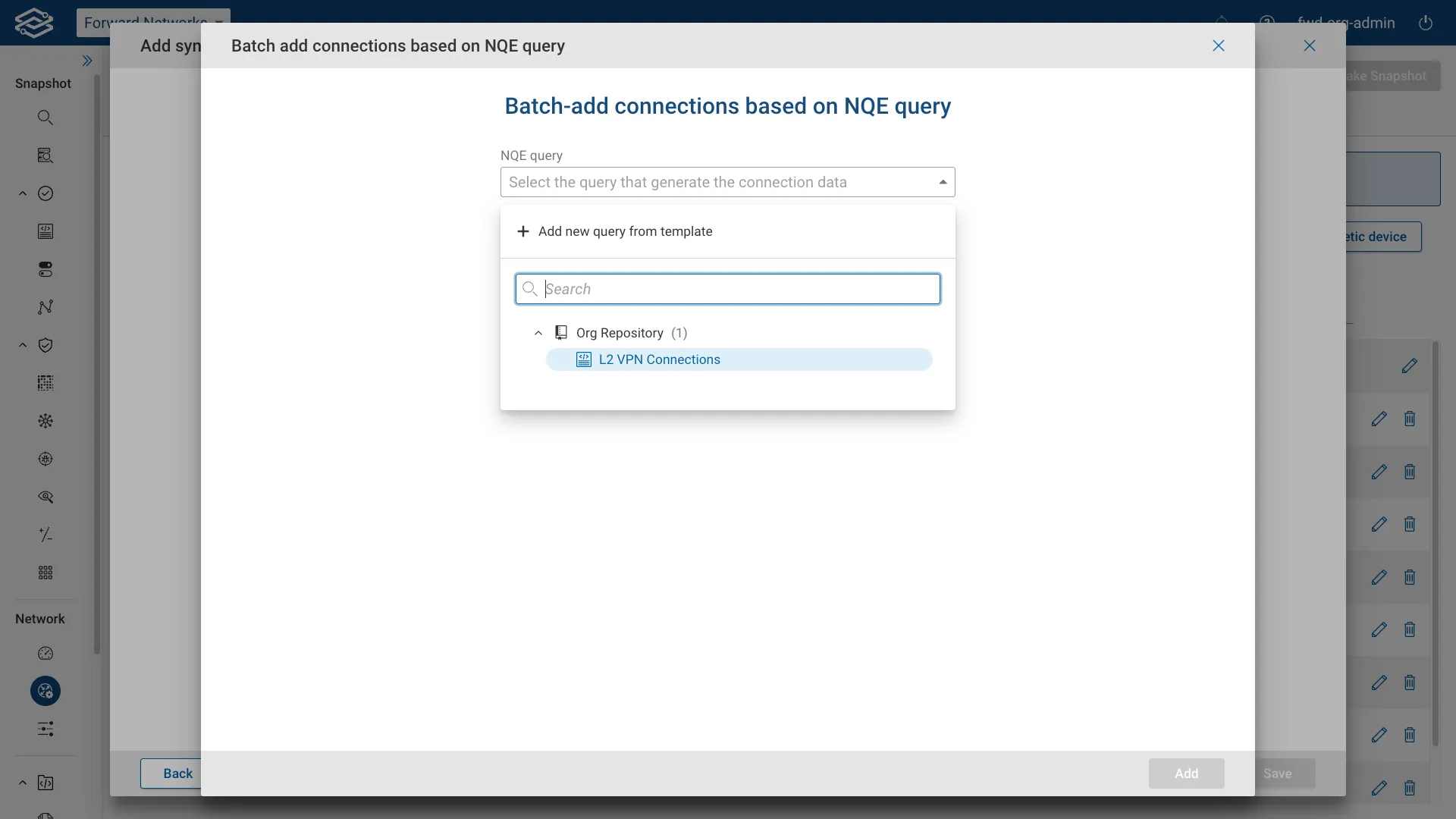 Add NQE connections