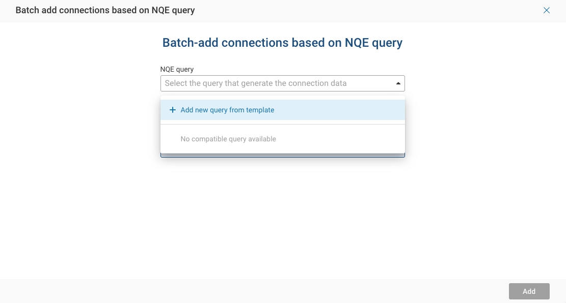 Configure Batch-add connection