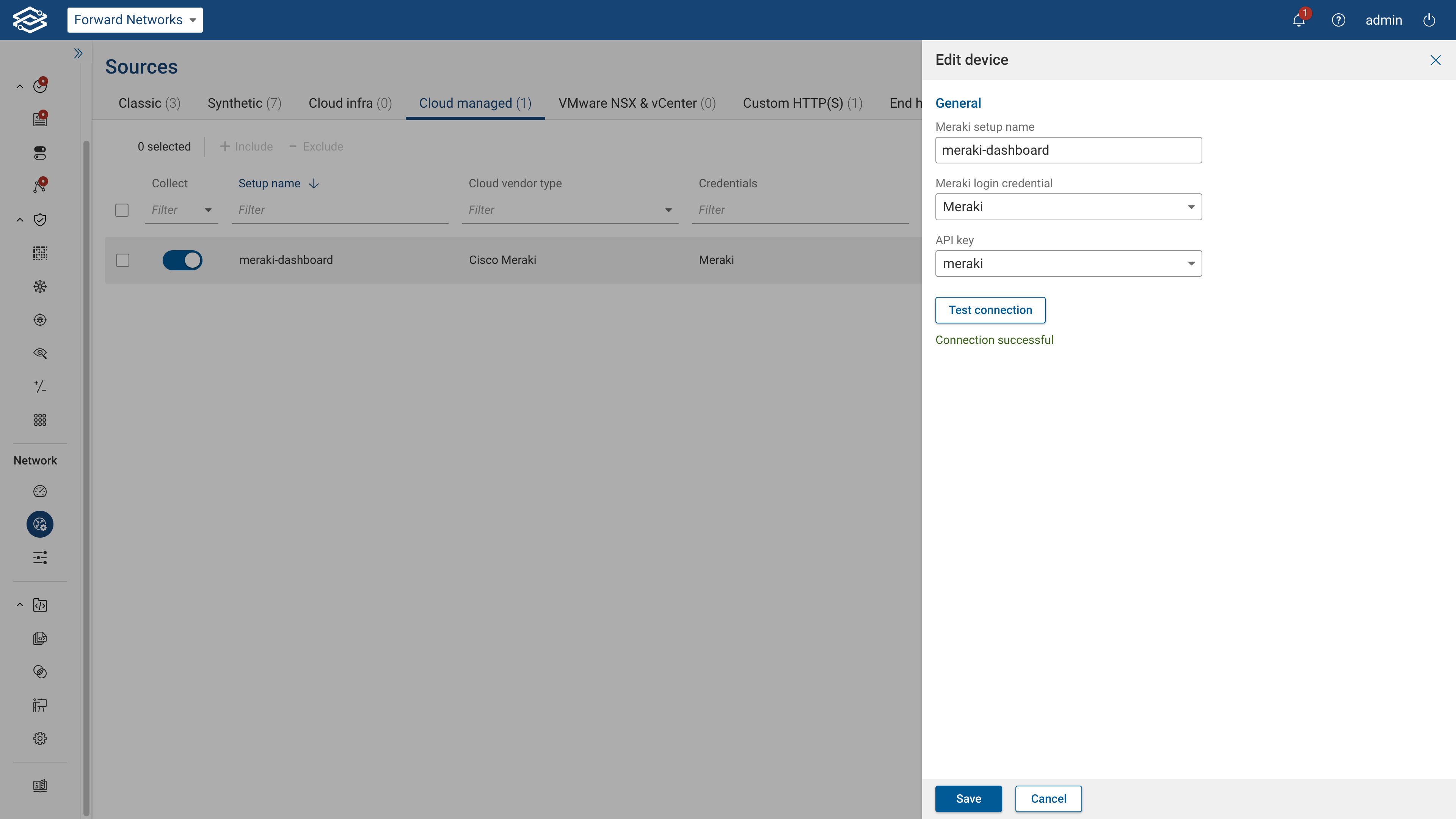 Meraki Source Page - Editing Devices