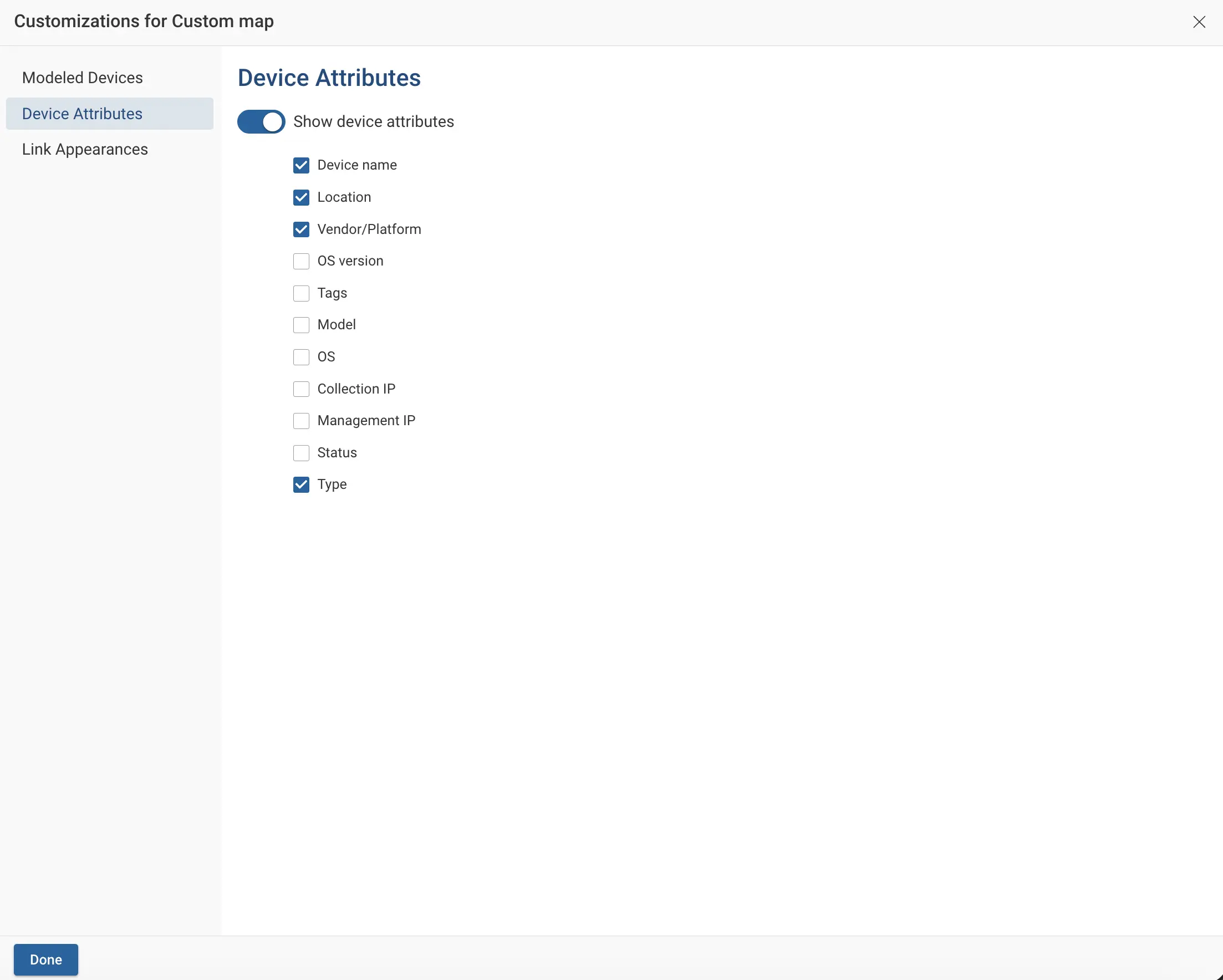 Edit device attributes