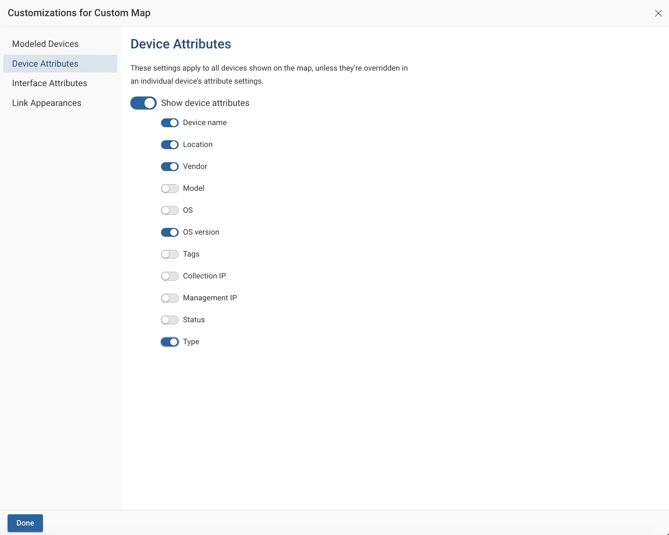Edit device attributes