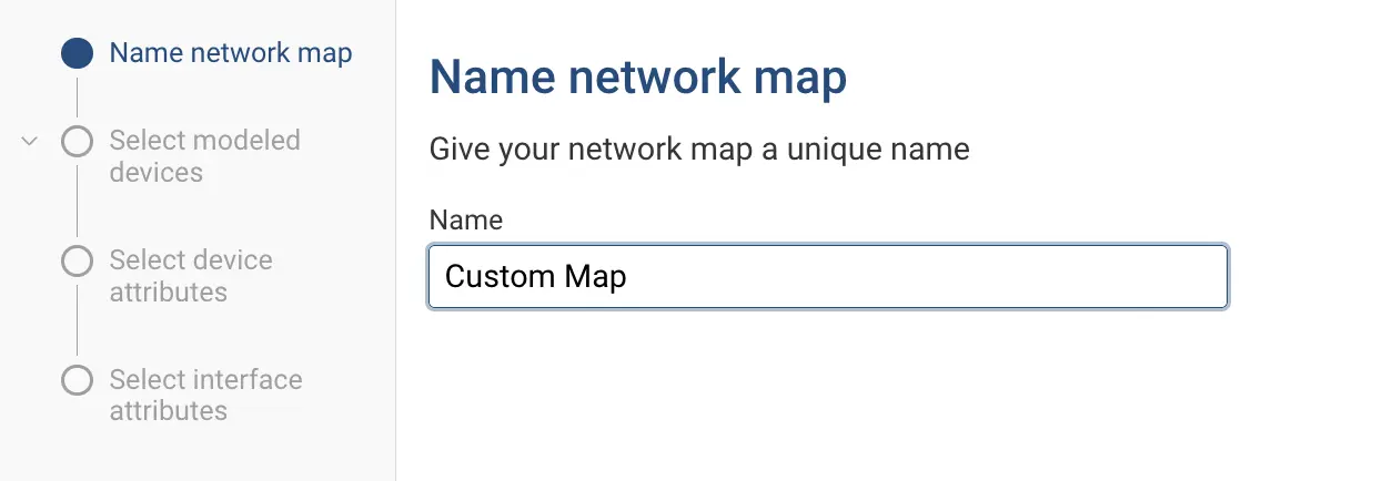 Network map name