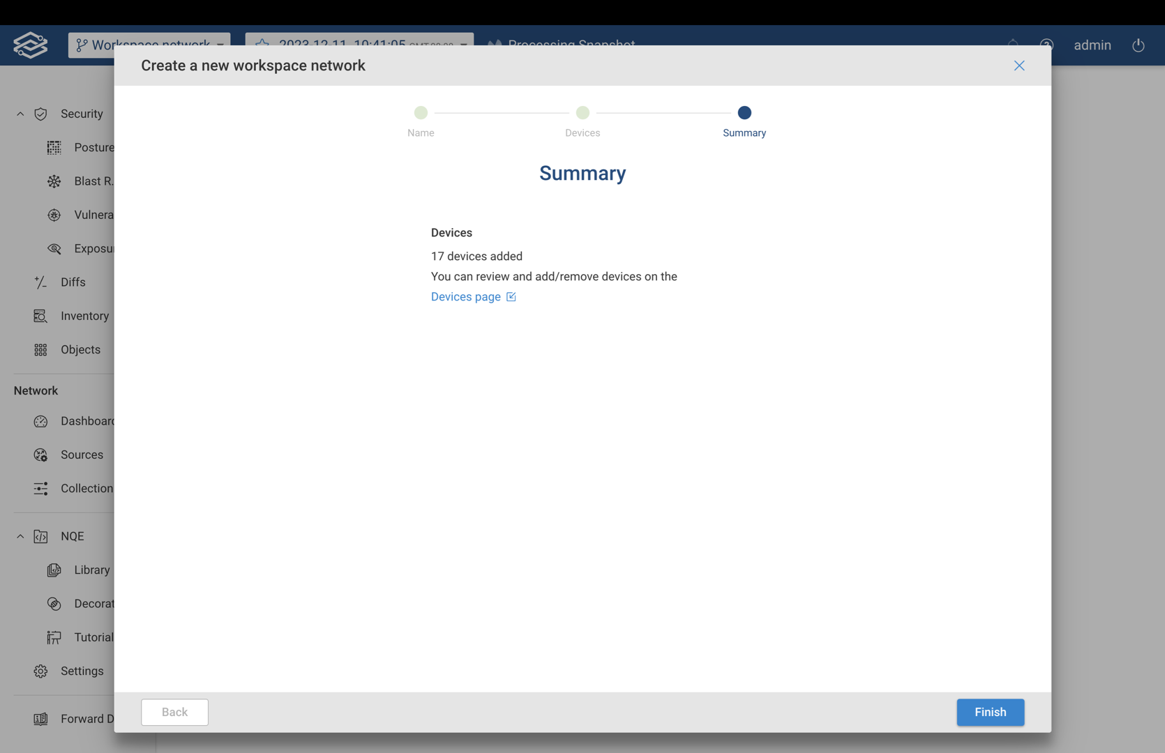 Network Selector - Summary