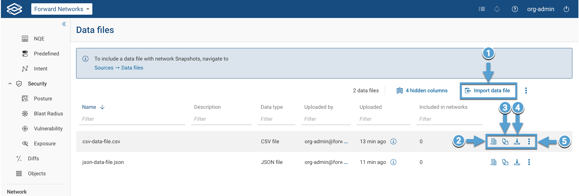 NQE Data Files Overview