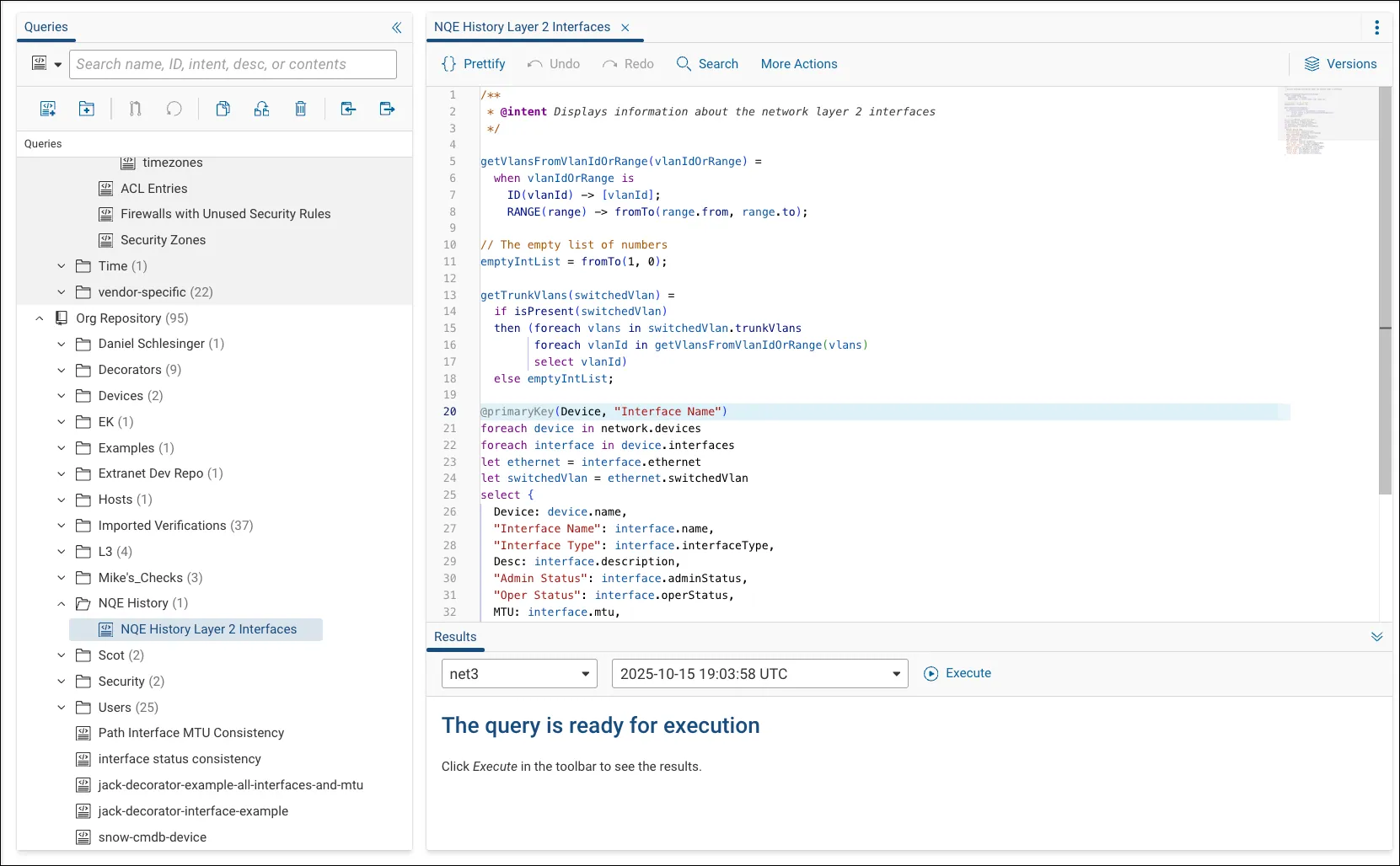 Adding a primary key annotation in the NQE Library.