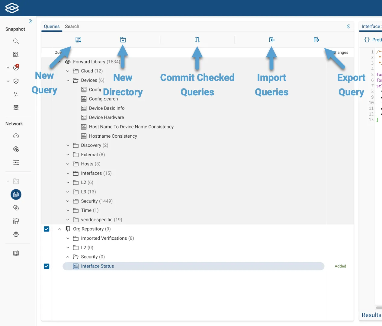 NQE Library Files Pane