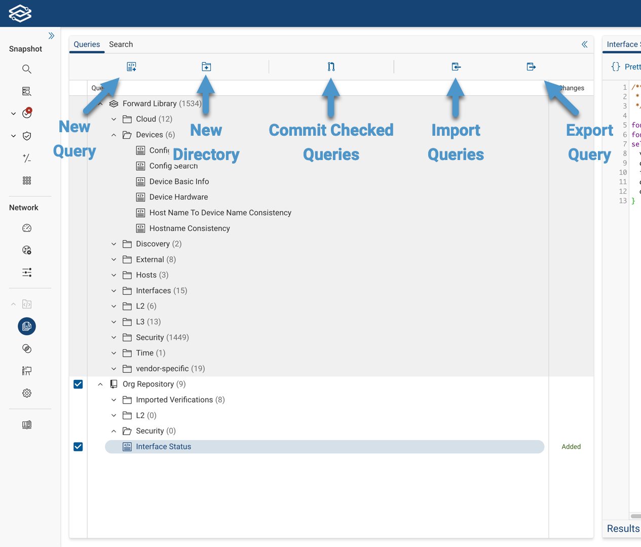 NQE Library Files Pane