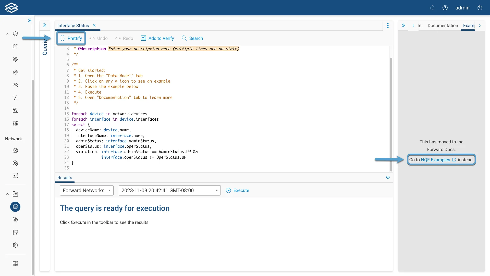 Editing a Query
