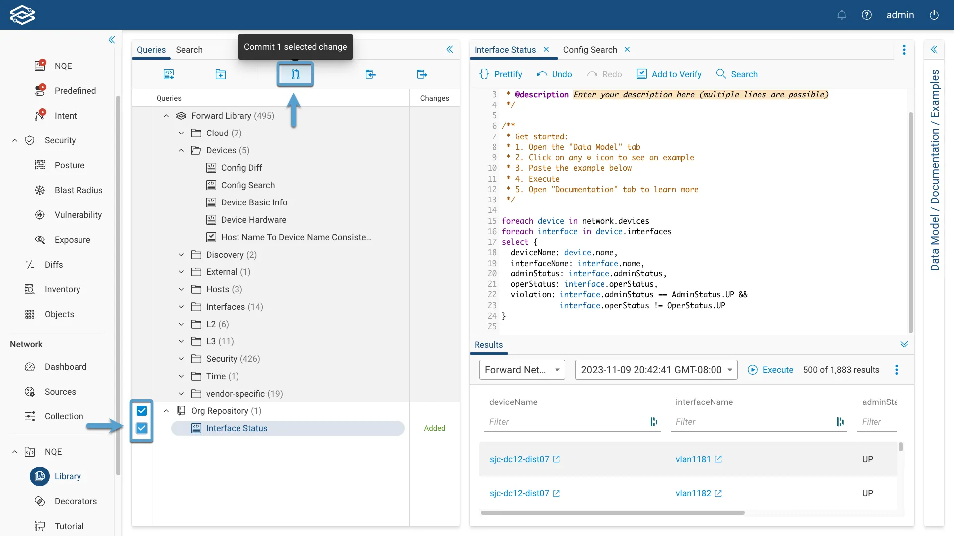 Selecting Queries to Commit