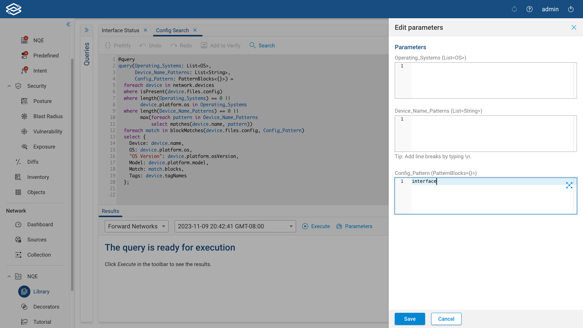 Editing Query Parameters