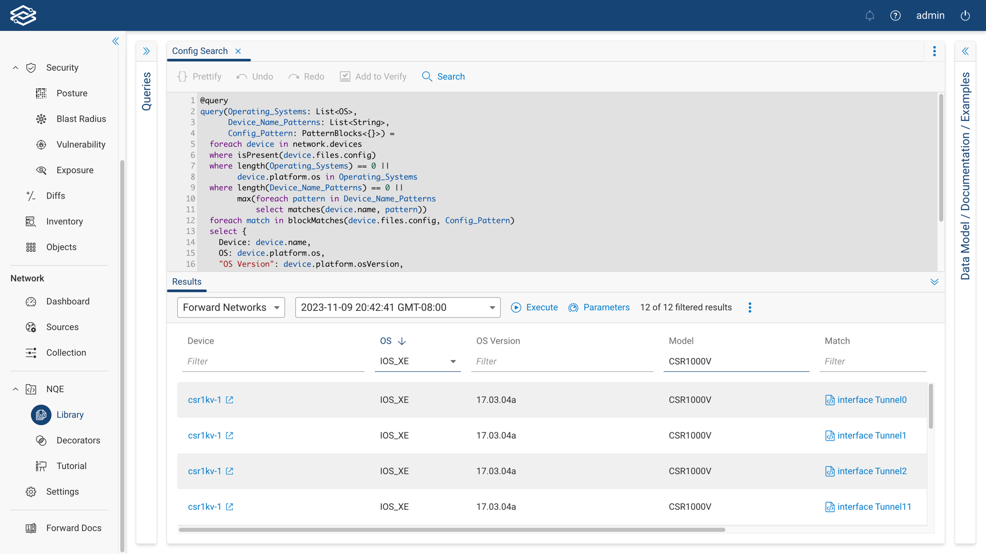 Filtering Results of a Query
