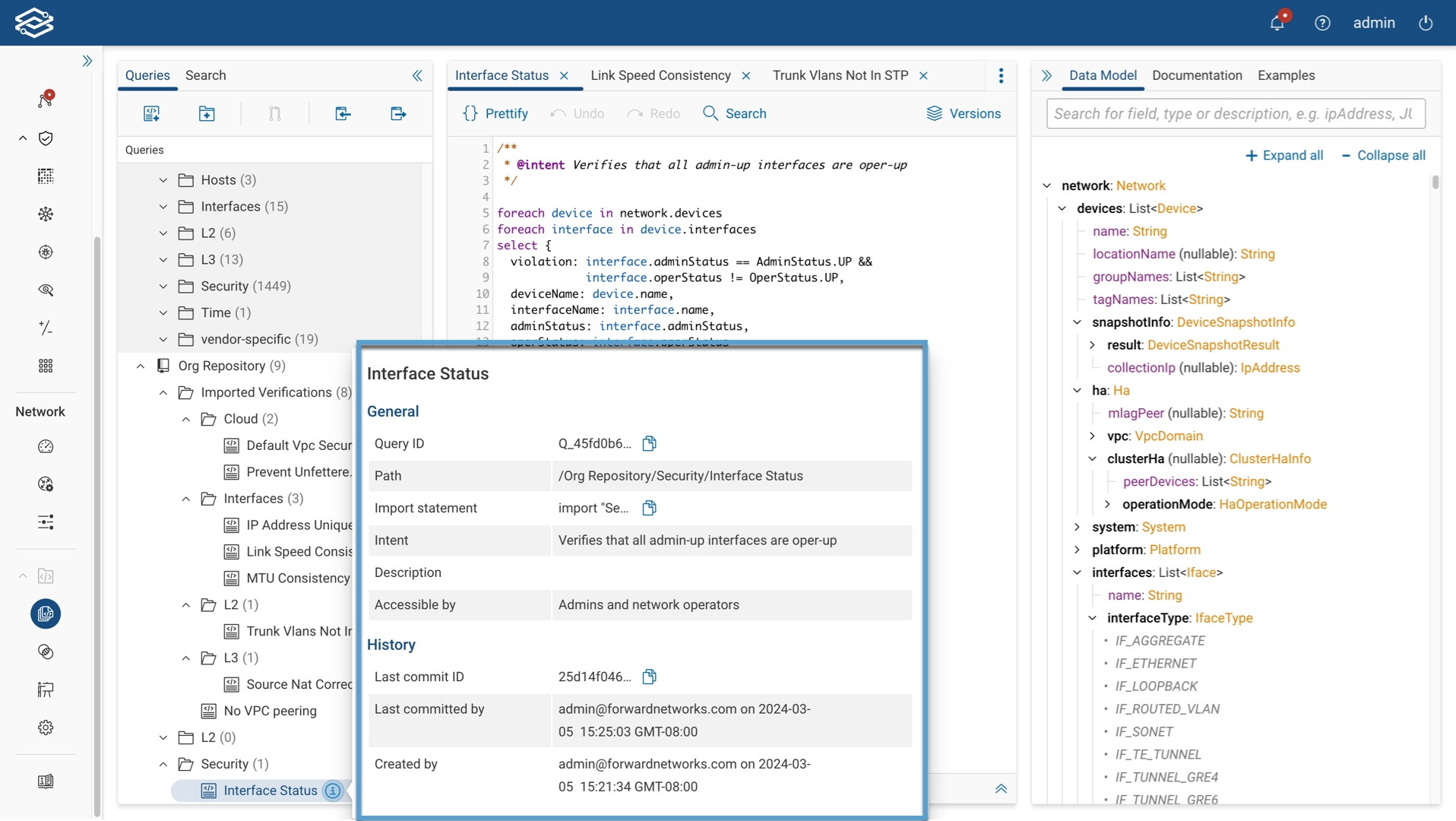 Viewing Additional Query Information
