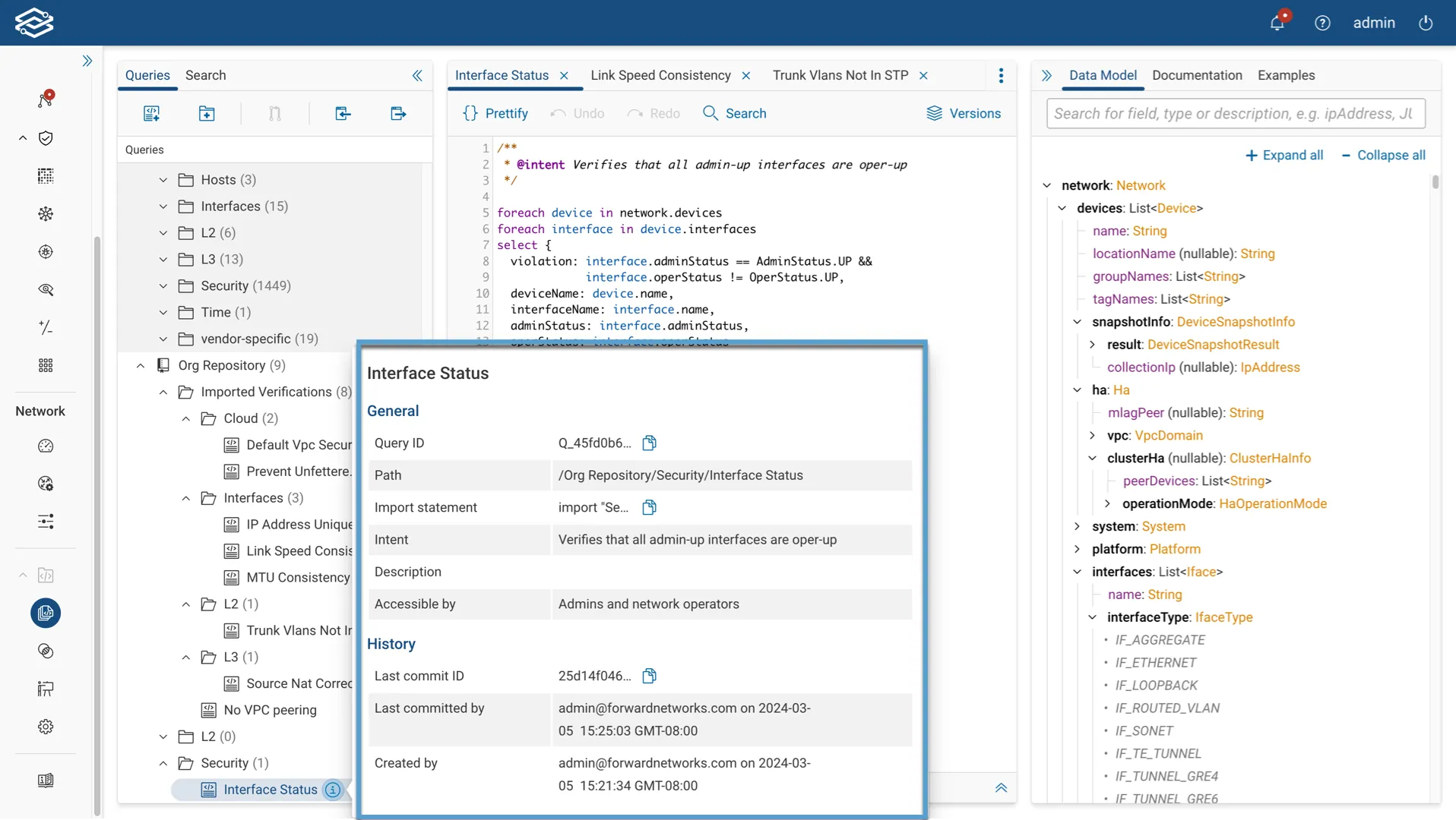 Viewing Additional Query Information