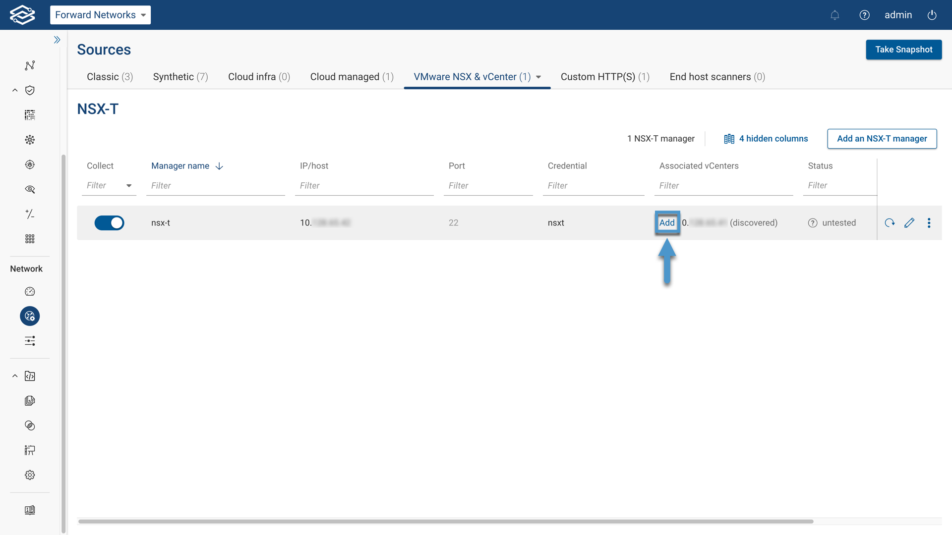 VMware NSXT vCenter Add