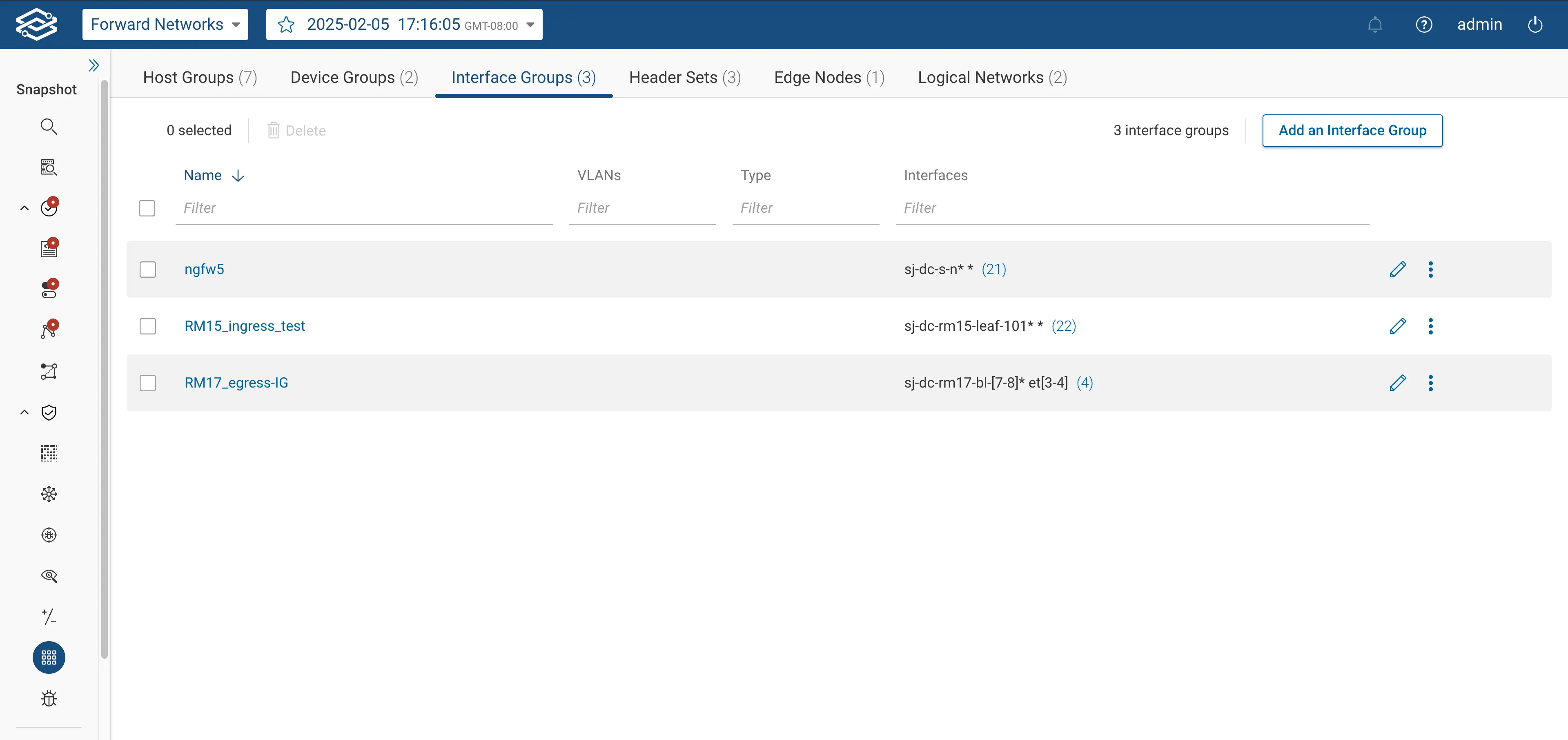 Objects Interface Group