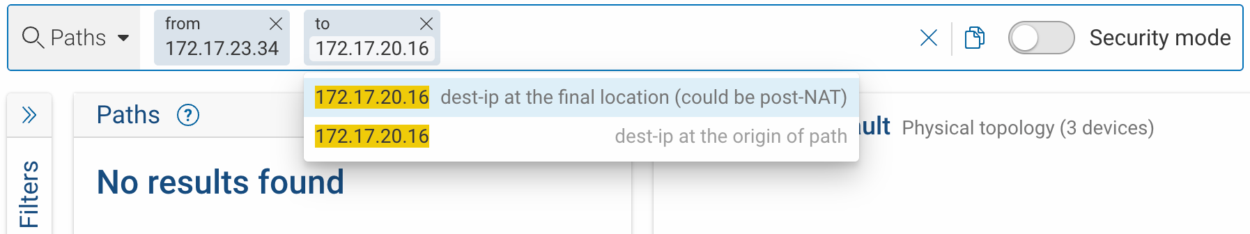 from-to, vs from-dst