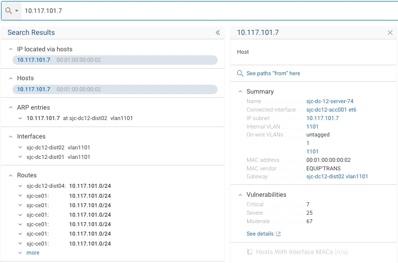 Network Search by IP